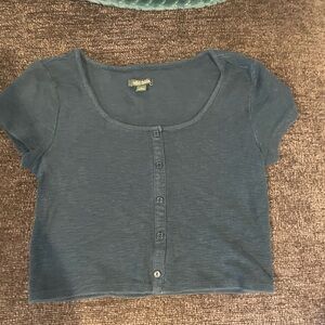 blue wild fable crop top